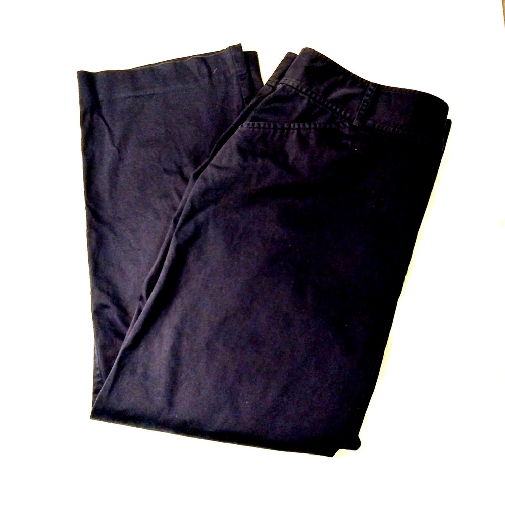 Lauren Ralph Lauren Navy Capri Pants Size 14 Career Office Classic 34"x25.5"